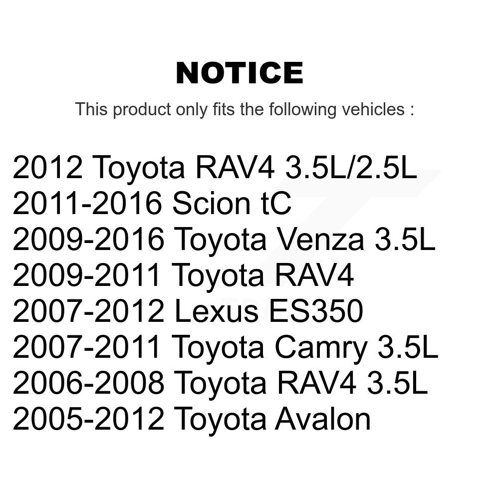 Air Cabin Engine Cartridge Oil Filters (3 Total) Kit For Toyota RAV4 Camry Venza
