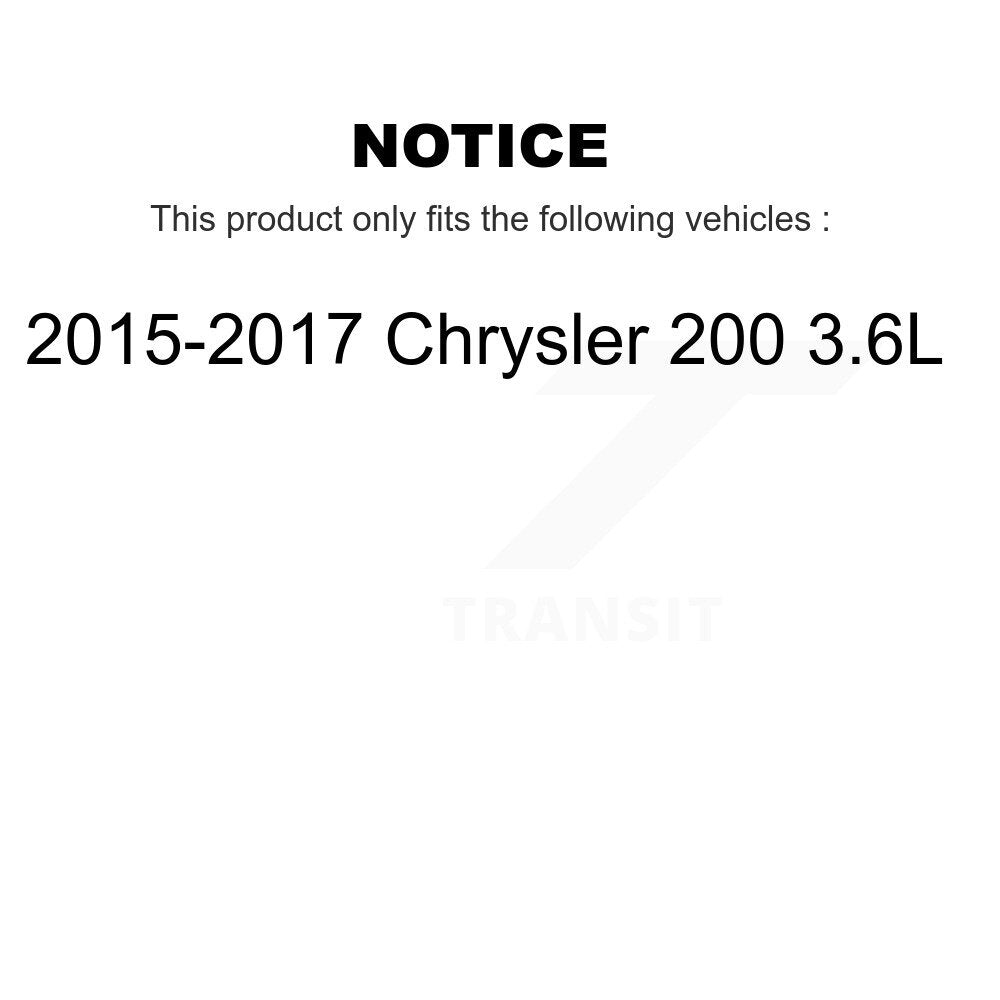 Air Cabin Engine Cartridge Oil Filters (3 Total) Kit For 15-17 Chrysler 200 3.6L