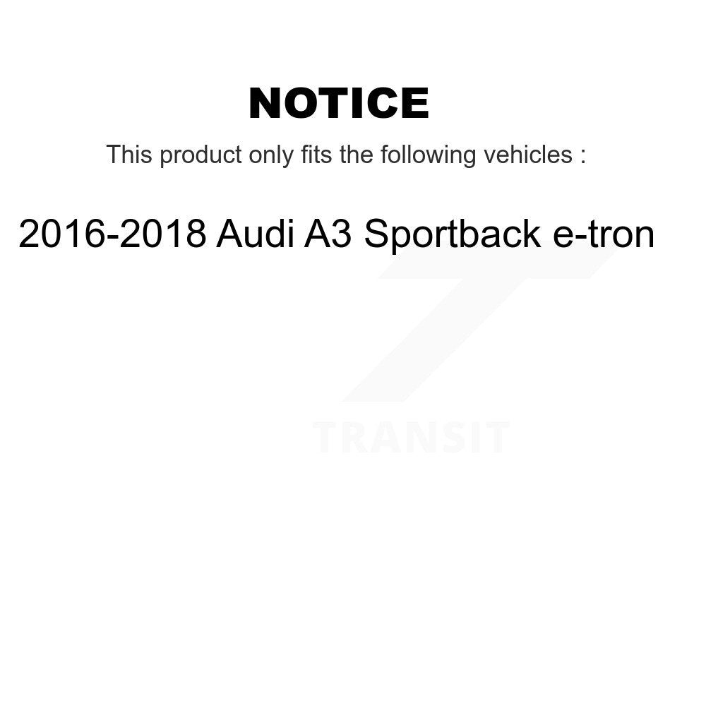 Air Cabin Engine Oil Filters (6 Total) Kit For 16-18 Audi A3 Sportback e-tron