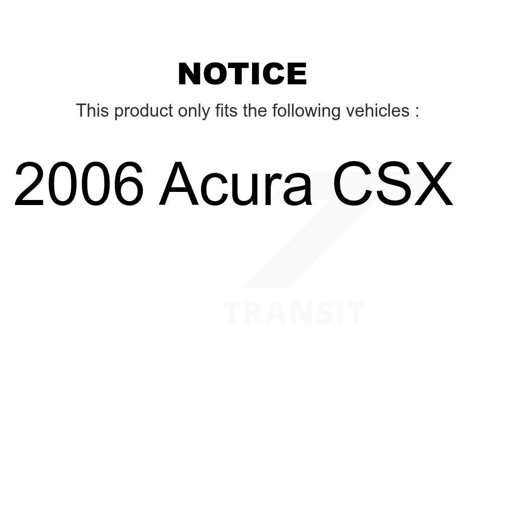 Air Cabin Engine Oil Filters (6 Total) Kit For 2006 Acura CSX KFM-100760