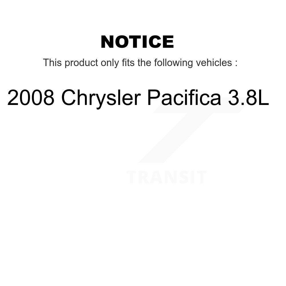 Air Cabin Engine Oil Filters (6 Total) Kit For 2008 Chrysler Pacifica 3.8L