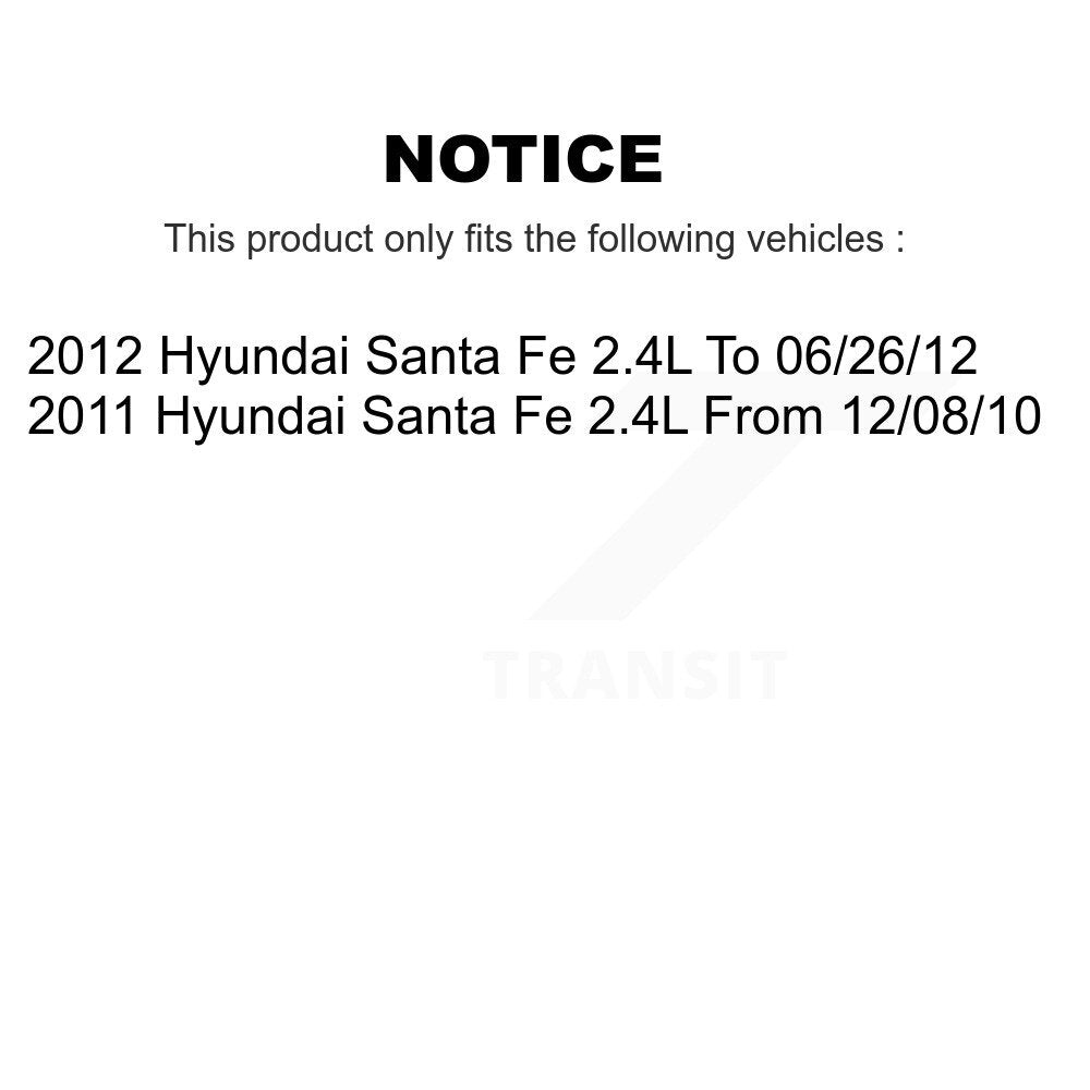 Air Cabin Engine Oil Filters (6 Total) Kit For Hyundai Santa Fe 2.4L KFM-100793