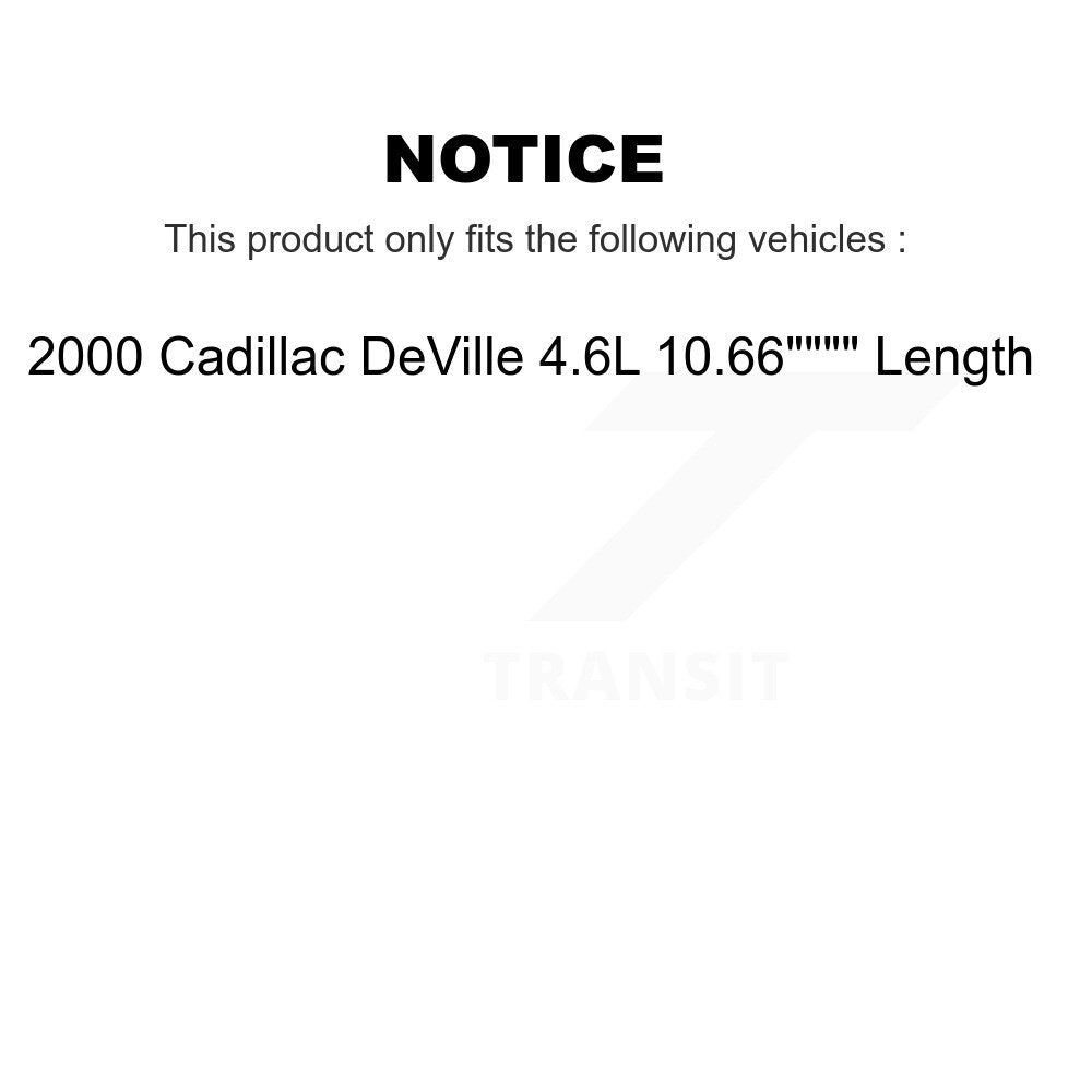 Air Cabin Engine Oil Filters (6 Total) Kit For 00 Cadillac DeVille 10.66" Length