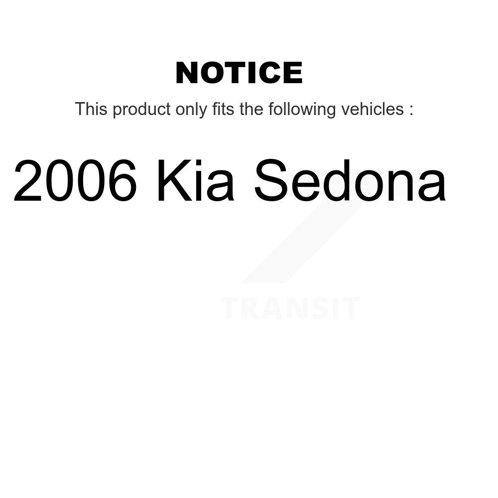 Air Cabin Engine Oil Filters (6 Total) Kit For 2006 Kia Sedona KFM-100854