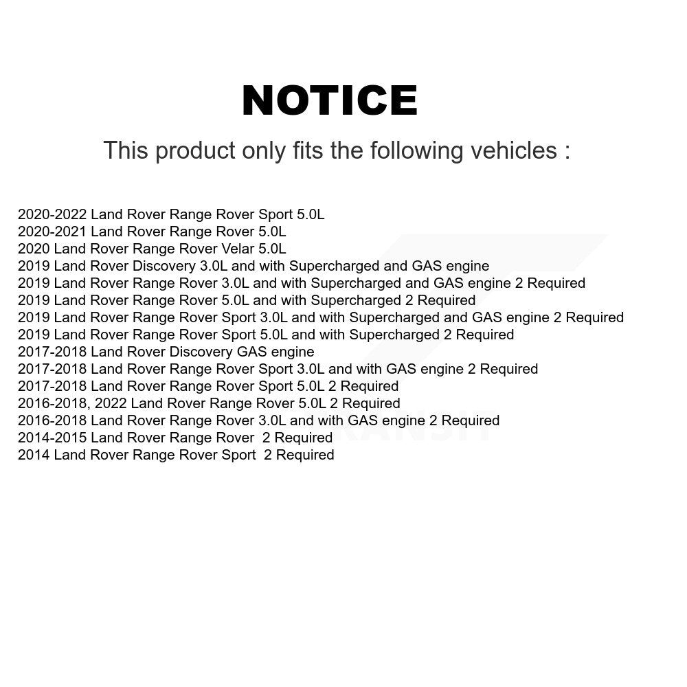 Air Cabin Engine Cartridge Oil Filters (6 Total) Kit For Land Rover Range Sport