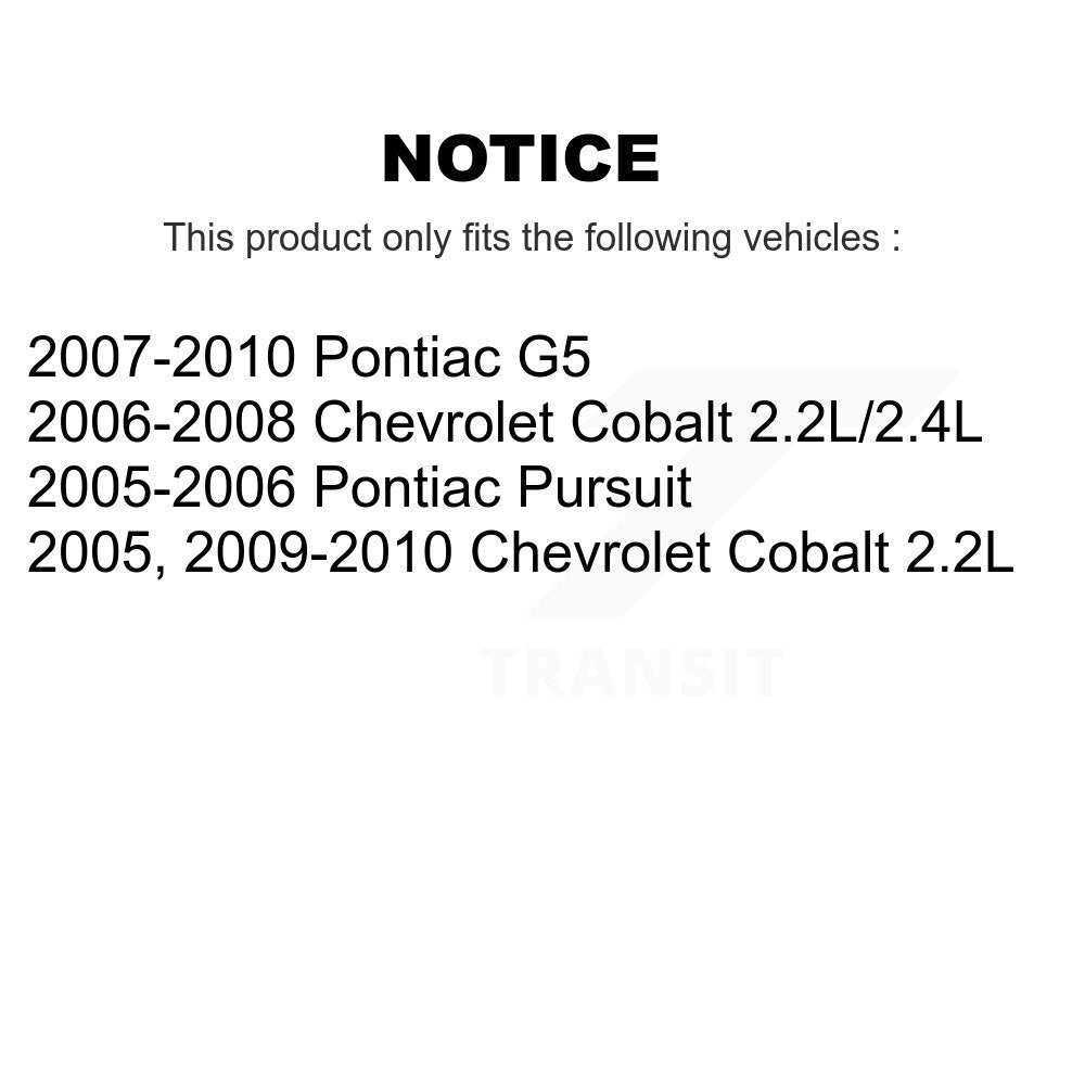 Air Cabin Engine Cartridge Oil Filters (6 Total) Kit For Chevrolet Cobalt G5