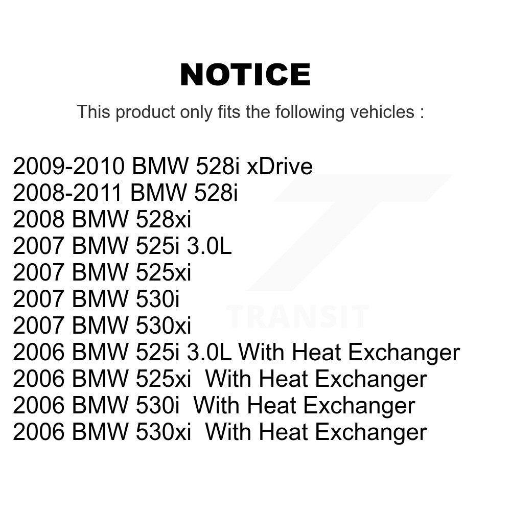Air Cabin Engine Cartridge Oil Filters (6 Total) Kit For BMW 530xi 528i xDrive