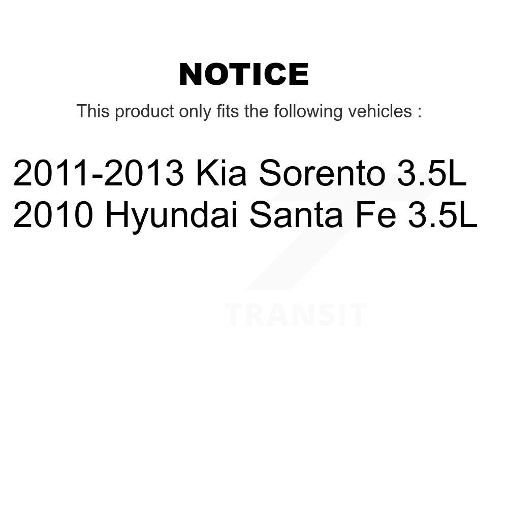 Air Cabin Engine Cartridge Oil Filters (6 Total) Kit For Kia Sorento Hyundai Fe