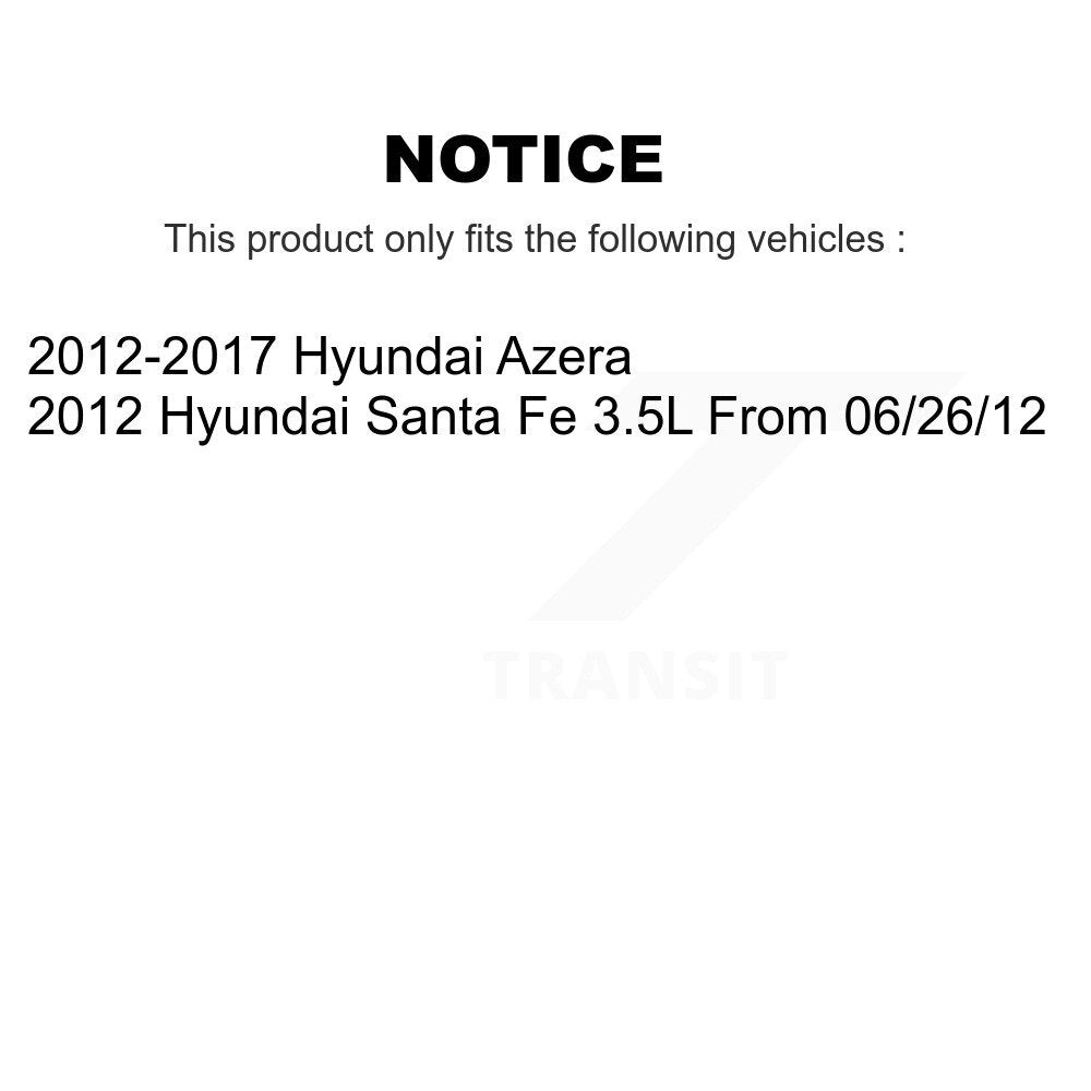 Air Cabin Engine Cartridge Oil Filters (6 Total) Kit For Hyundai Santa Fe Azera