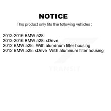 Load image into Gallery viewer, Air Cabin Engine Cartridge Oil Filters (6 Total) Kit For BMW 528i xDrive