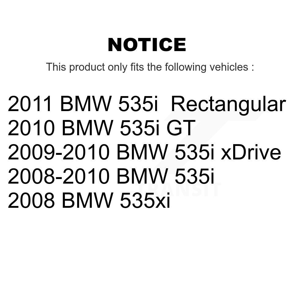 Air Cabin Engine Cartridge Oil Filters (6 Total) Kit For BMW 535i xDrive 53i GT