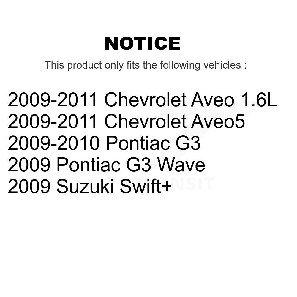 Air Cabin Engine Cartridge Oil Filters (6 Total) Kit For Chevrolet Aveo Aveo5 G3