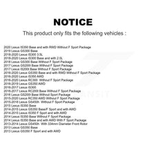 Charger l'image dans la galerie, Front Rear Coated Brake Rotors Ceramic Pad Kit (6Pc) For Lexus GS350 IS300 IS350