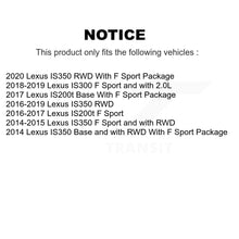 Charger l'image dans la galerie, Front Rear Coated Brake Rotor Ceramic Pad Kit (6Pc) For Lexus IS200t IS300 IS350