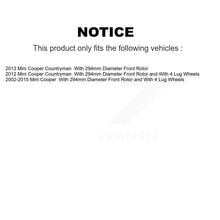 Load image into Gallery viewer, Front Coated Disc Brake Rotors And Ceramic Pads Kit For Mini Cooper Countryman