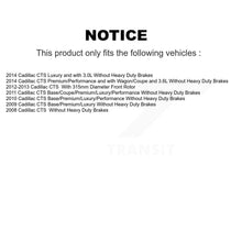 Load image into Gallery viewer, Front Coated Disc Brake Rotors And Ceramic Pads Kit For Cadillac CTS