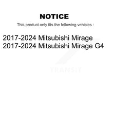 Charger l'image dans la galerie, [Front] 2017-2022 Mitsubishi Mirage G4 Premium Coated Rotors &amp; Ceramic Pads Brake Kit For Max Braking