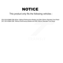 Load image into Gallery viewer, Front Coated Disc Brake Rotors And Ceramic Pads Kit For BMW 528i xDrive