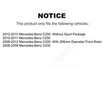 Load image into Gallery viewer, Front Coated Disc Brake Rotor &amp; Ceramic Pad Kit For Mercedes-Benz C300 C250 C230