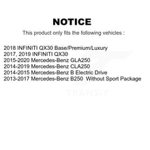 Charger l'image dans la galerie, Front Coat Brake Rotors Ceramic Pad Kit For Mercedes-Benz GLA250 CLA250 INFINITI