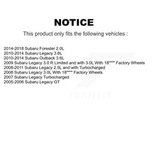 Charger l'image dans la galerie, Front Coated Disc Brake Rotor Ceramic Pad Kit For Subaru Forester Outback Legacy