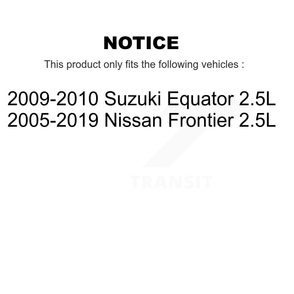 Front Coated Brake Rotor Ceramic Pad Kit For Nissan Frontier Suzuki Equator 2.5L