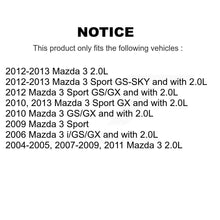 Load image into Gallery viewer, Front Coated Disc Brake Rotors And Ceramic Pads Kit For Mazda 3 Sport