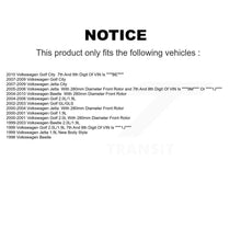 Load image into Gallery viewer, Front Coated Brake Rotor &amp; Ceramic Pad Kit For Volkswagen Jetta Beetle Golf City