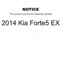 Charger l&#39;image dans la galerie, Front Coated Disc Brake Rotors And Ceramic Pads Kit For 2014 Kia Forte5 EX