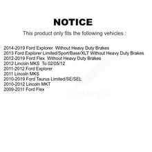 Load image into Gallery viewer, Front Coat Brake Rotor Ceramic Pad Kit For Ford Explorer Taurus Flex Lincoln MKT