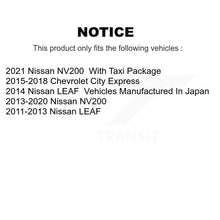 Charger l'image dans la galerie, Front Coat Disc Brake Rotor Ceramic Pad Kit For Nissan NV200 LEAF Chevrolet City