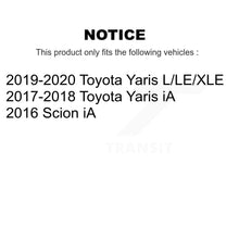 Charger l'image dans la galerie, Front Coated Disc Brake Rotors And Ceramic Pads Kit For Toyota Yaris iA Scion