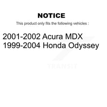Charger l'image dans la galerie, Front Coated Disc Brake Rotors And Ceramic Pads Kit For Honda Odyssey Acura MDX