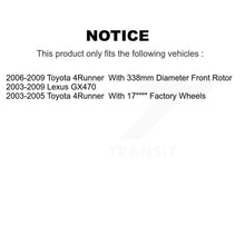 Load image into Gallery viewer, Front Coated Disc Brake Rotor And Ceramic Pad Kit For Toyota 4Runner Lexus GX470