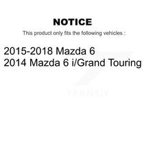 Charger l'image dans la galerie, Front Coated Disc Brake Rotors And Ceramic Pads Kit For Mazda 6
