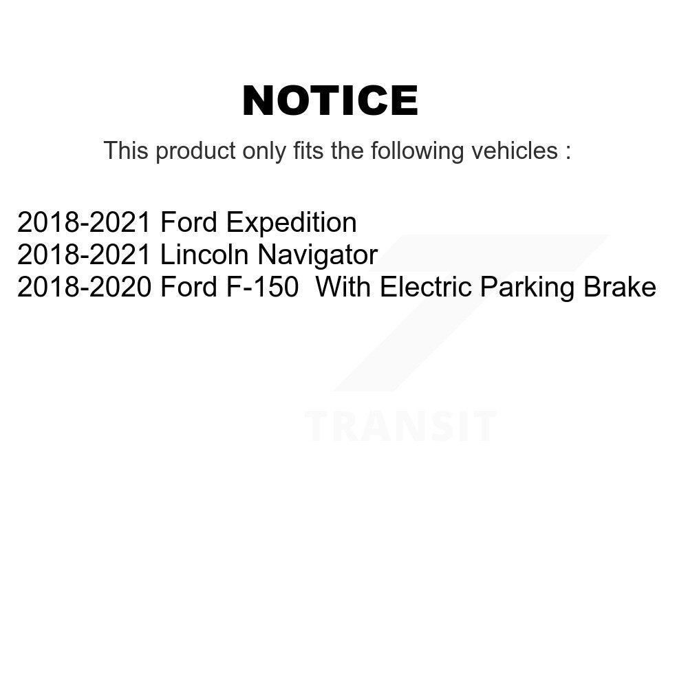 Front Rear Coated Brake Rotors Ceramic Pad Kit For Ford F-150 Expedition Lincoln