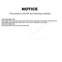 Charger l'image dans la galerie, Front Rear Coated Disc Brake Rotors And Ceramic Pads Kit For BMW 530i 525i 528i