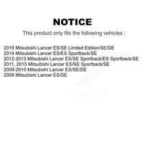 Charger l'image dans la galerie, Front Rear Coated Disc Brake Rotors And Ceramic Pads Kit For Mitsubishi Lancer