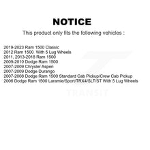 Charger l'image dans la galerie, Front Rear Coated Brake Rotor Ceramic Pad Kit For Ram 1500 Dodge Classic Durango