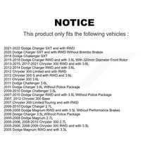 Charger l'image dans la galerie, Front Rear Coat Disc Brake Rotors Ceramic Pad Kit For Dodge Charger Chrysler 300