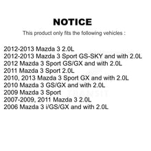 Load image into Gallery viewer, Front Rear Coated Disc Brake Rotors And Ceramic Pads Kit For Mazda 3 Sport