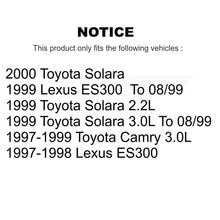 Charger l'image dans la galerie, Front Rear Coat Brake Rotors Ceramic Pad Kit For Toyota Camry Lexus ES300 Solara