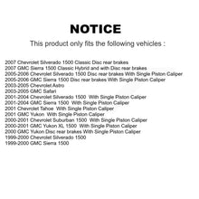 Load image into Gallery viewer, Front Rear Coat Brake Rotors Ceramic Pad Kit For Chevrolet Silverado 1500 GMC XL