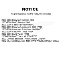 Charger l'image dans la galerie, Front Rear Coat Brake Rotors Ceramic Pad Kit For Chevrolet Tahoe GMC Suburban XL