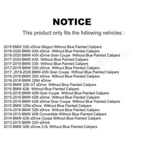 Charger l'image dans la galerie, Front Rear Coated Brake Rotor Ceramic Pad Kit For BMW 328i xDrive 320i 330i 428i