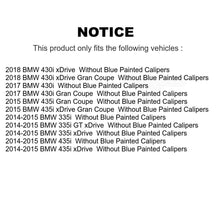 Load image into Gallery viewer, Front Rear Coated Brake Rotor &amp; Ceramic Pad Kit For BMW 435i 335i xDrive GT Gran