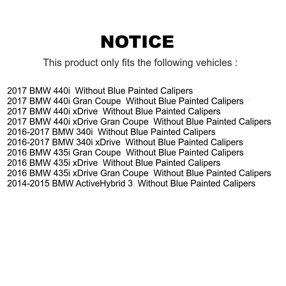 Front Rear Coat Brake Rotor Ceramic Pad Kit For BMW 335i 340i xDrive 435i 440i 3