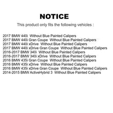 Charger l'image dans la galerie, Front Rear Coat Brake Rotor Ceramic Pad Kit For BMW 335i 340i xDrive 435i 440i 3