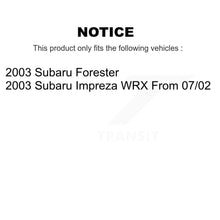 Load image into Gallery viewer, [Front+Rear] 2003 Subaru Forester Impreza Premium Coated Rotors &amp; Ceramic Pads Brake Kit For Max Braking