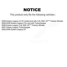 Load image into Gallery viewer, Front Rear Coated Disc Brake Rotors And Ceramic Pads Kit For Subaru Legacy